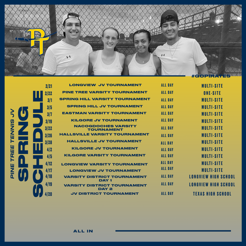 2024 Tennis Schedule