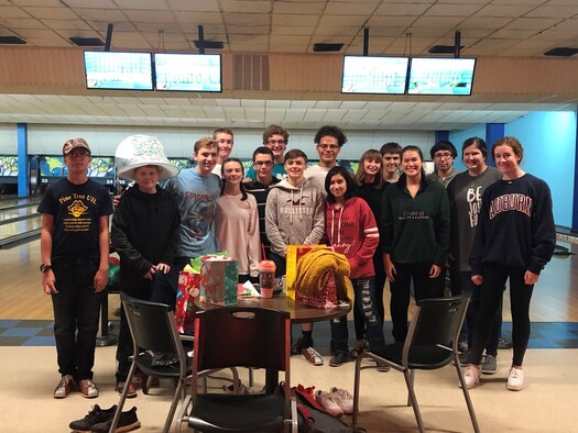 On 12/8 the PT Swim Team got together at Oil Bowl for a Christmas Party and White Elephant gift exchange. The Jr High Swim Team also joined in on the fun. 